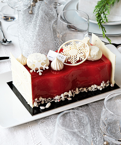 buche glacée framboise